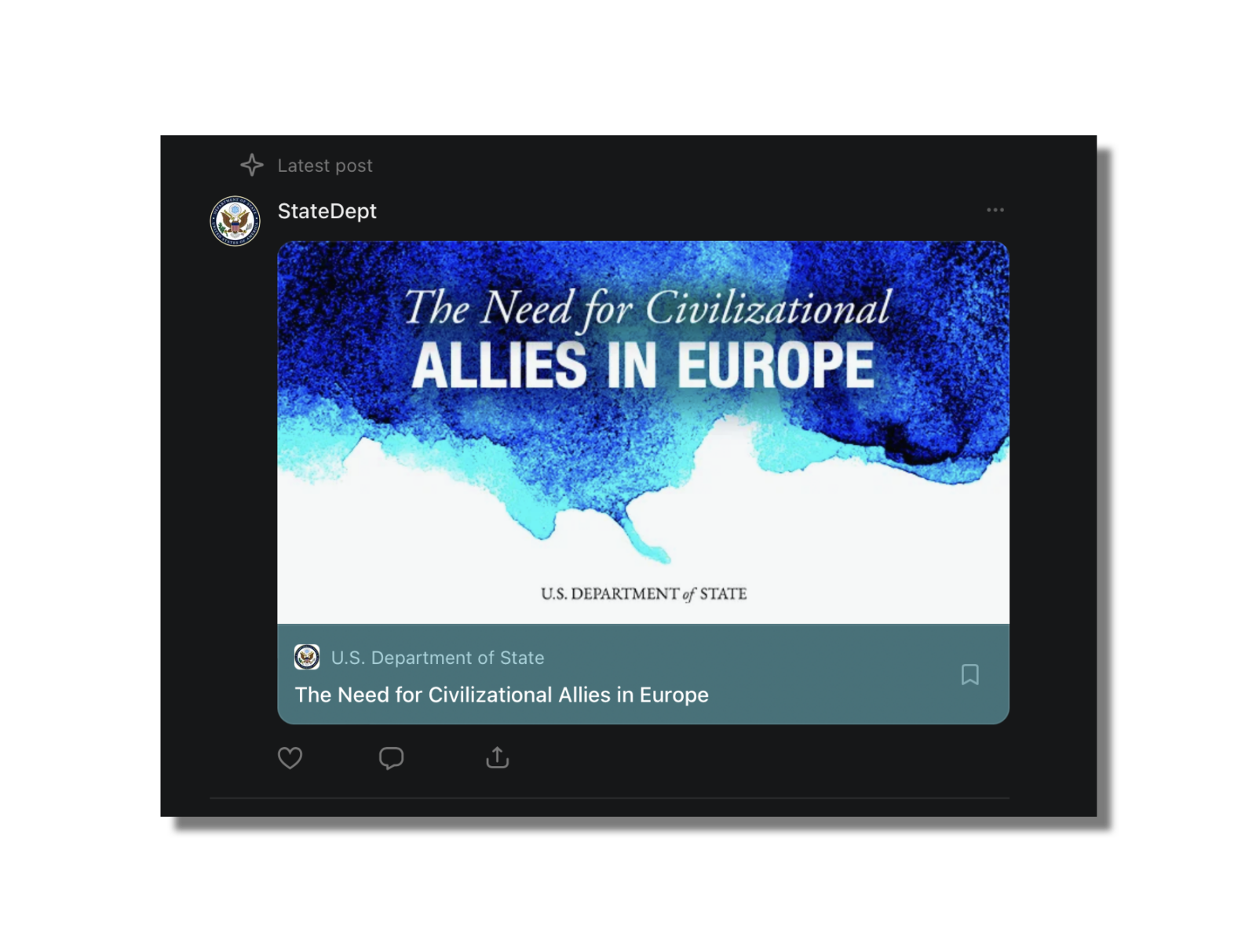 Par un canal officiel, les États-Unis de Donald Trump lancent un appel au changement de régime en Europe (texte intégral)